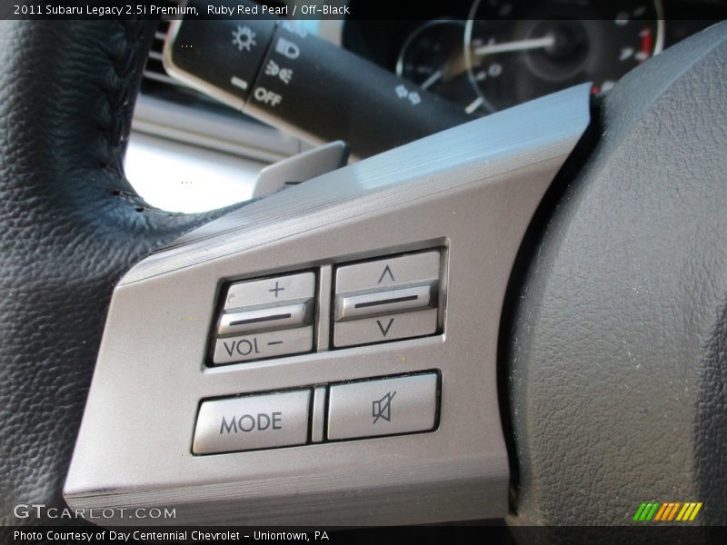 Ruby Red Pearl / Off-Black 2011 Subaru Legacy 2.5i Premium