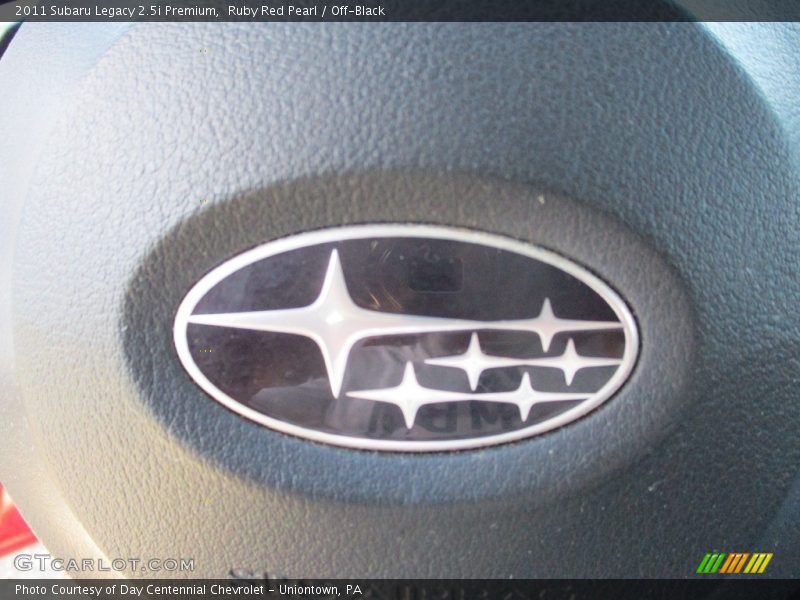 Ruby Red Pearl / Off-Black 2011 Subaru Legacy 2.5i Premium