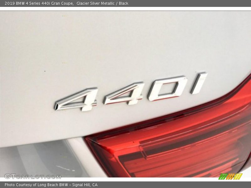 Glacier Silver Metallic / Black 2019 BMW 4 Series 440i Gran Coupe