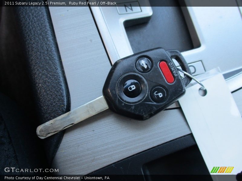 Ruby Red Pearl / Off-Black 2011 Subaru Legacy 2.5i Premium