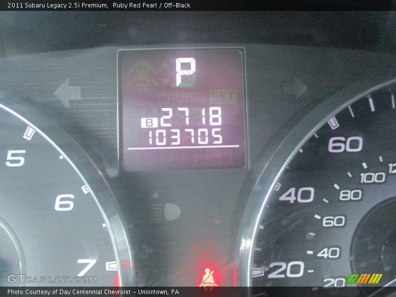 Ruby Red Pearl / Off-Black 2011 Subaru Legacy 2.5i Premium
