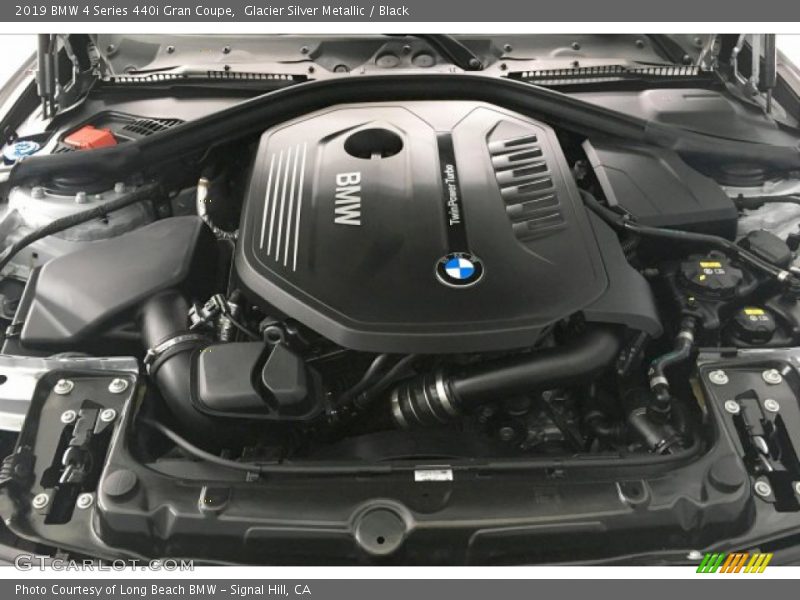 Glacier Silver Metallic / Black 2019 BMW 4 Series 440i Gran Coupe