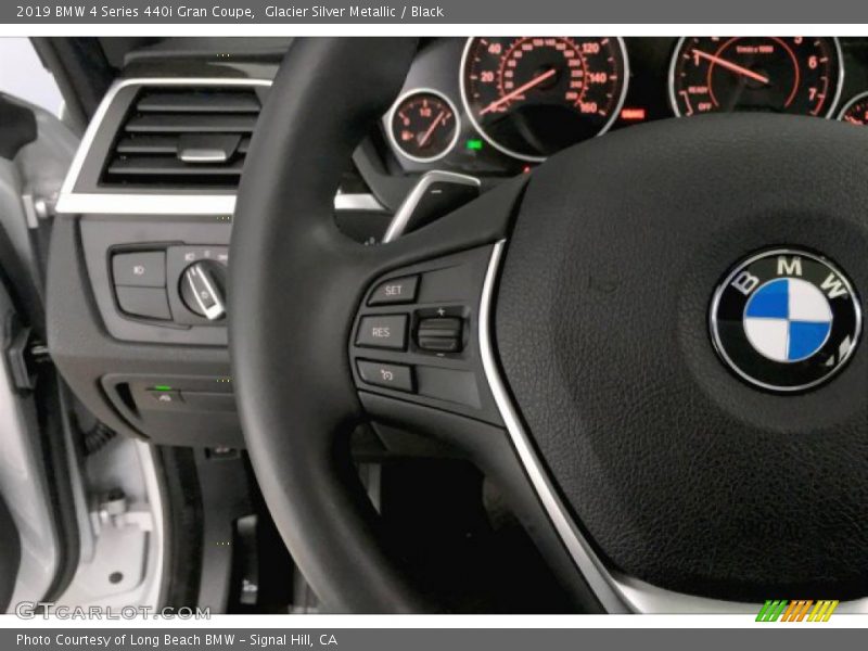 Glacier Silver Metallic / Black 2019 BMW 4 Series 440i Gran Coupe