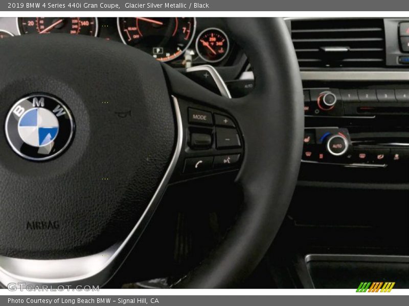 Glacier Silver Metallic / Black 2019 BMW 4 Series 440i Gran Coupe