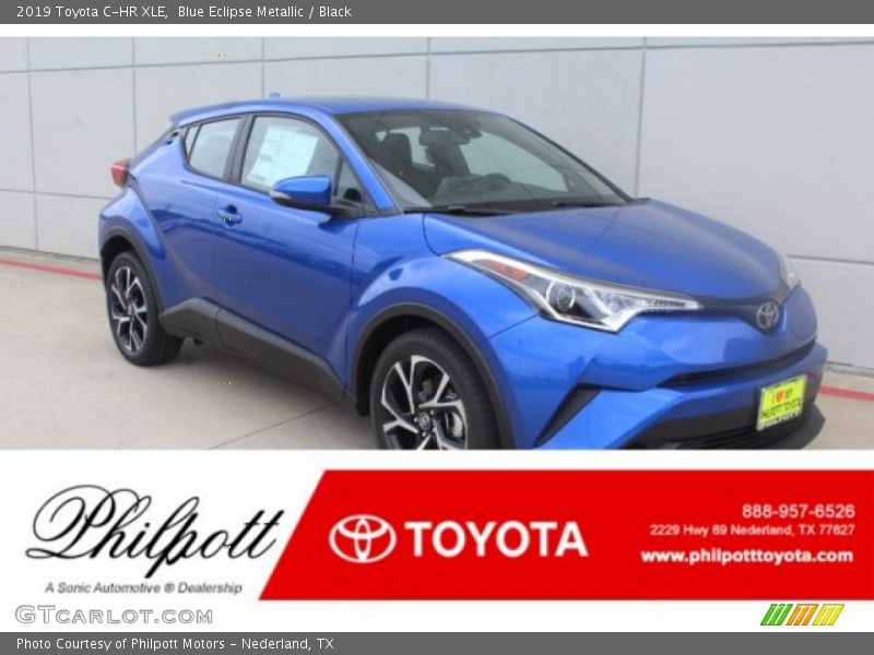 Blue Eclipse Metallic / Black 2019 Toyota C-HR XLE
