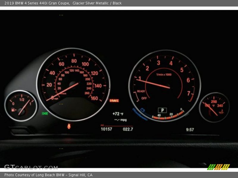 Glacier Silver Metallic / Black 2019 BMW 4 Series 440i Gran Coupe