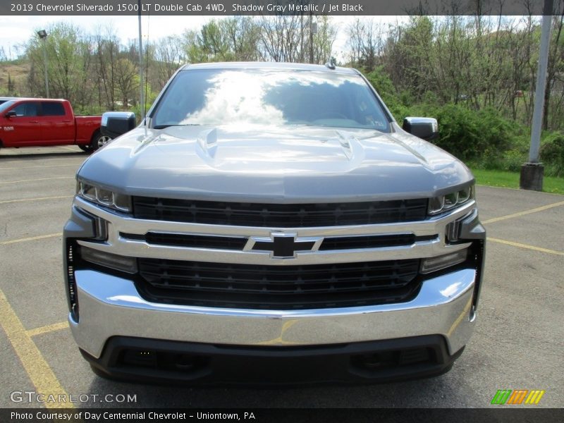 Shadow Gray Metallic / Jet Black 2019 Chevrolet Silverado 1500 LT Double Cab 4WD