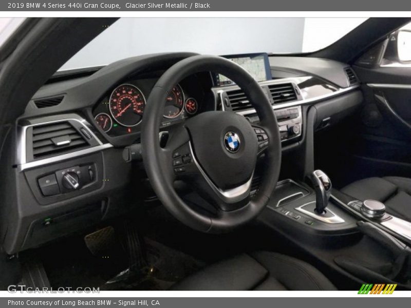 Glacier Silver Metallic / Black 2019 BMW 4 Series 440i Gran Coupe