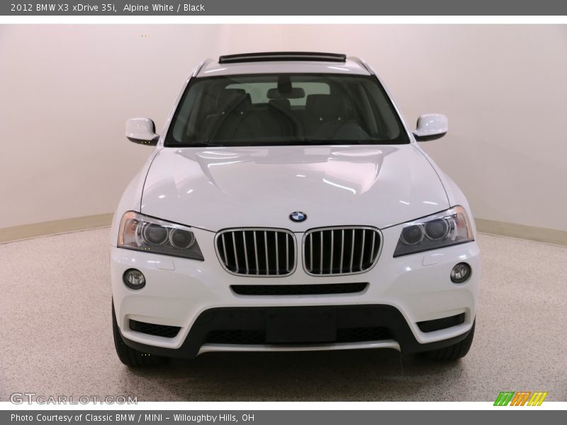 Alpine White / Black 2012 BMW X3 xDrive 35i