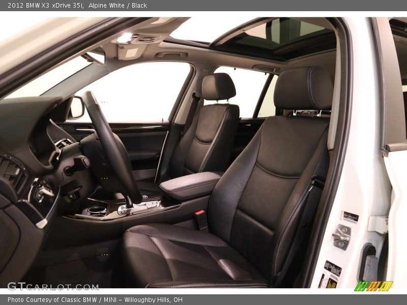Alpine White / Black 2012 BMW X3 xDrive 35i