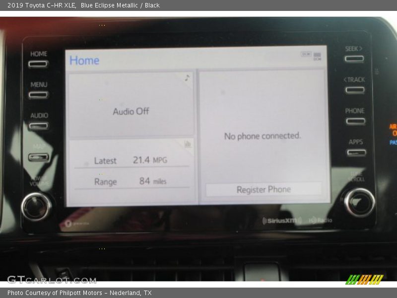 Blue Eclipse Metallic / Black 2019 Toyota C-HR XLE