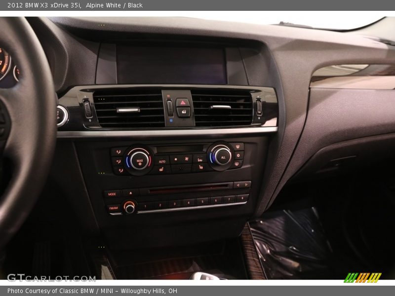 Alpine White / Black 2012 BMW X3 xDrive 35i