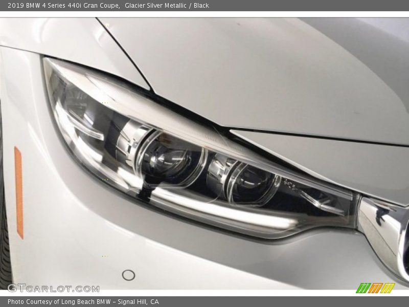 Glacier Silver Metallic / Black 2019 BMW 4 Series 440i Gran Coupe