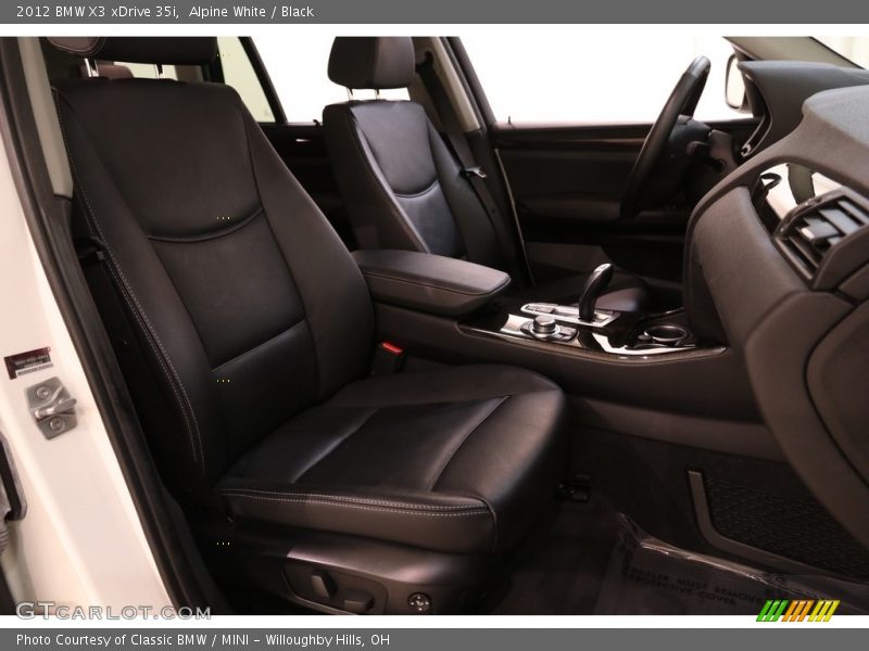 Alpine White / Black 2012 BMW X3 xDrive 35i