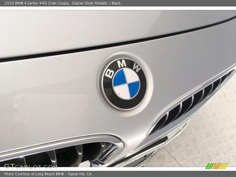 Glacier Silver Metallic / Black 2019 BMW 4 Series 440i Gran Coupe