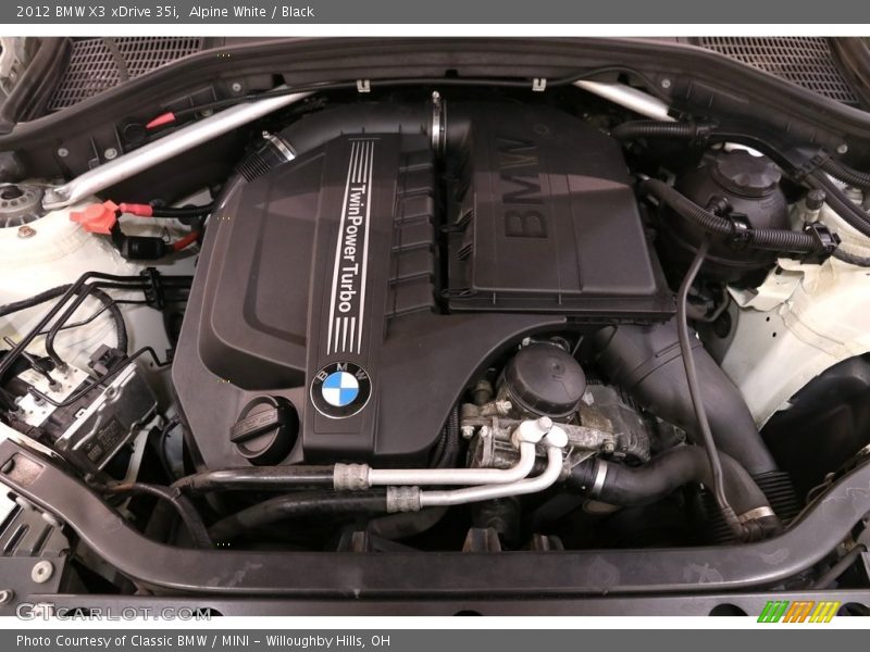 Alpine White / Black 2012 BMW X3 xDrive 35i