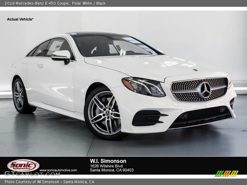 Polar White / Black 2019 Mercedes-Benz E 450 Coupe