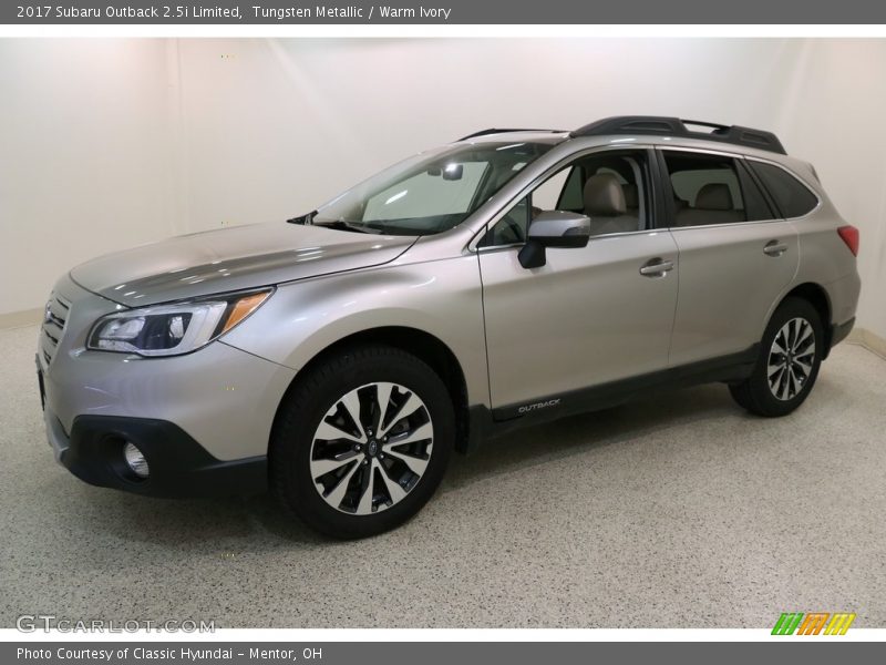 Tungsten Metallic / Warm Ivory 2017 Subaru Outback 2.5i Limited