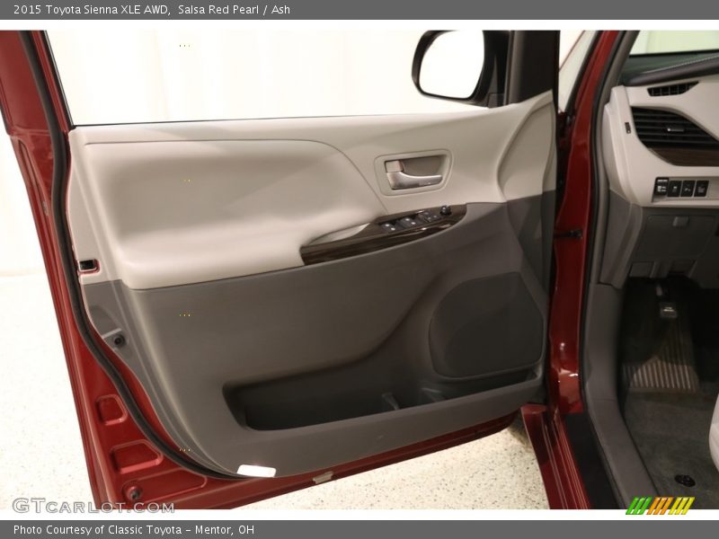 Salsa Red Pearl / Ash 2015 Toyota Sienna XLE AWD