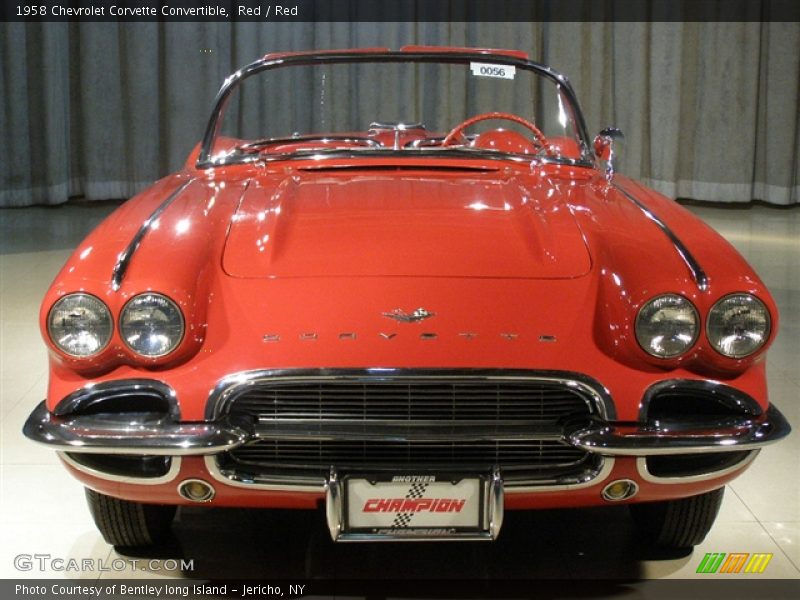 Red / Red 1958 Chevrolet Corvette Convertible