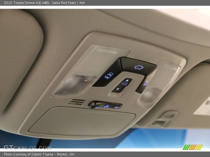 Salsa Red Pearl / Ash 2015 Toyota Sienna XLE AWD