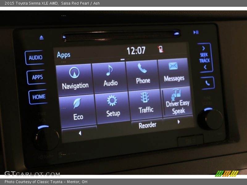 Salsa Red Pearl / Ash 2015 Toyota Sienna XLE AWD