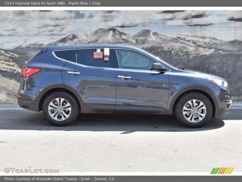 Marlin Blue / Gray 2014 Hyundai Santa Fe Sport AWD