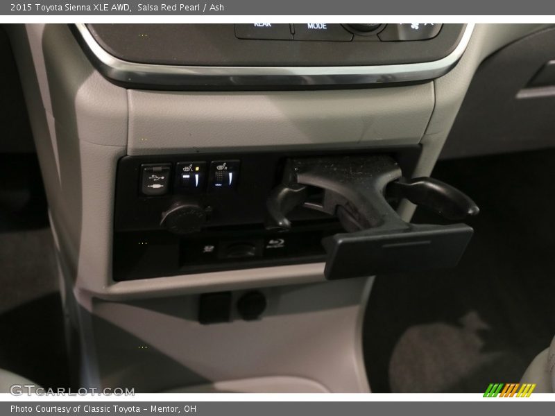 Salsa Red Pearl / Ash 2015 Toyota Sienna XLE AWD