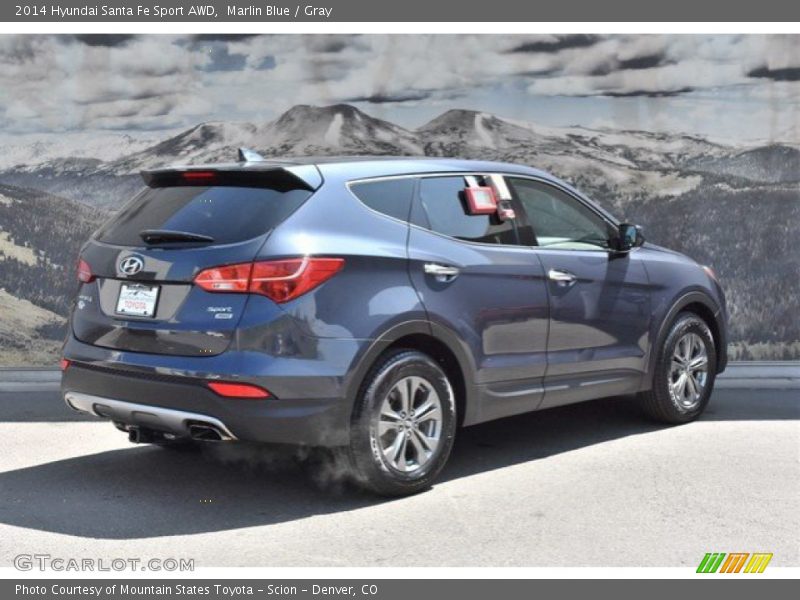 Marlin Blue / Gray 2014 Hyundai Santa Fe Sport AWD