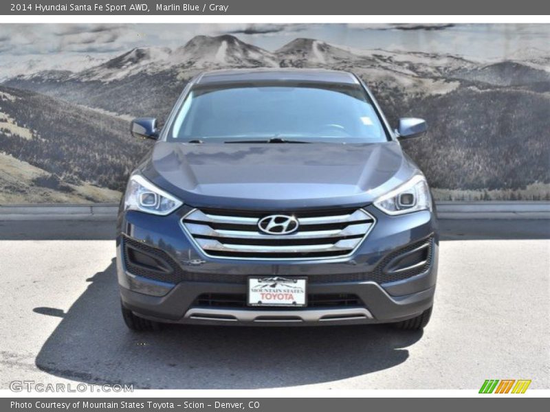 Marlin Blue / Gray 2014 Hyundai Santa Fe Sport AWD