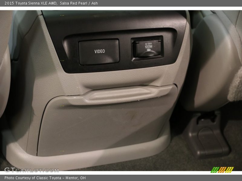 Salsa Red Pearl / Ash 2015 Toyota Sienna XLE AWD