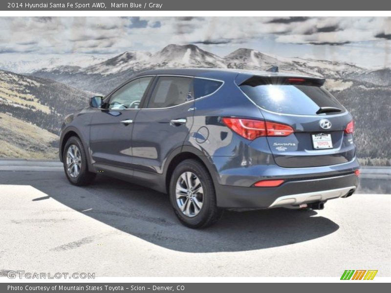 Marlin Blue / Gray 2014 Hyundai Santa Fe Sport AWD