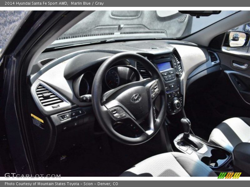 Marlin Blue / Gray 2014 Hyundai Santa Fe Sport AWD