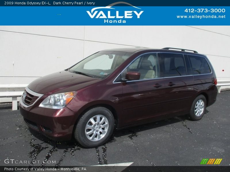 Dark Cherry Pearl / Ivory 2009 Honda Odyssey EX-L