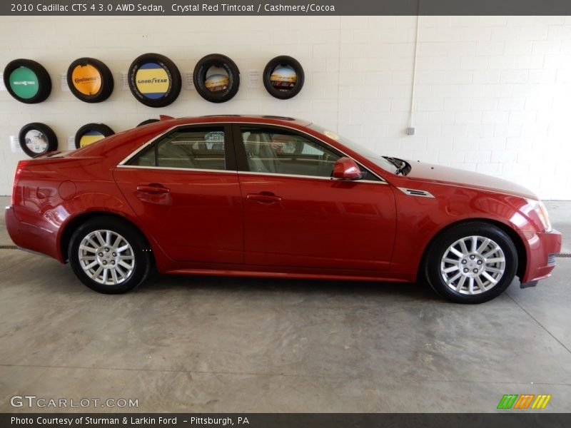 Crystal Red Tintcoat / Cashmere/Cocoa 2010 Cadillac CTS 4 3.0 AWD Sedan