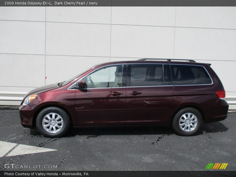 Dark Cherry Pearl / Ivory 2009 Honda Odyssey EX-L