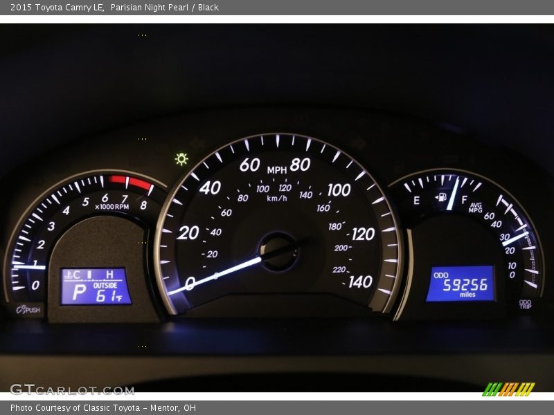 Parisian Night Pearl / Black 2015 Toyota Camry LE