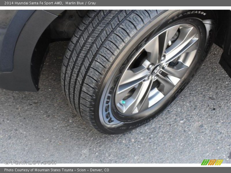 Marlin Blue / Gray 2014 Hyundai Santa Fe Sport AWD