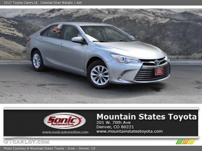 Celestial Silver Metallic / Ash 2017 Toyota Camry LE