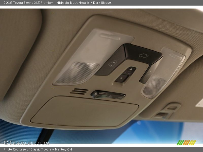Midnight Black Metallic / Dark Bisque 2016 Toyota Sienna XLE Premium