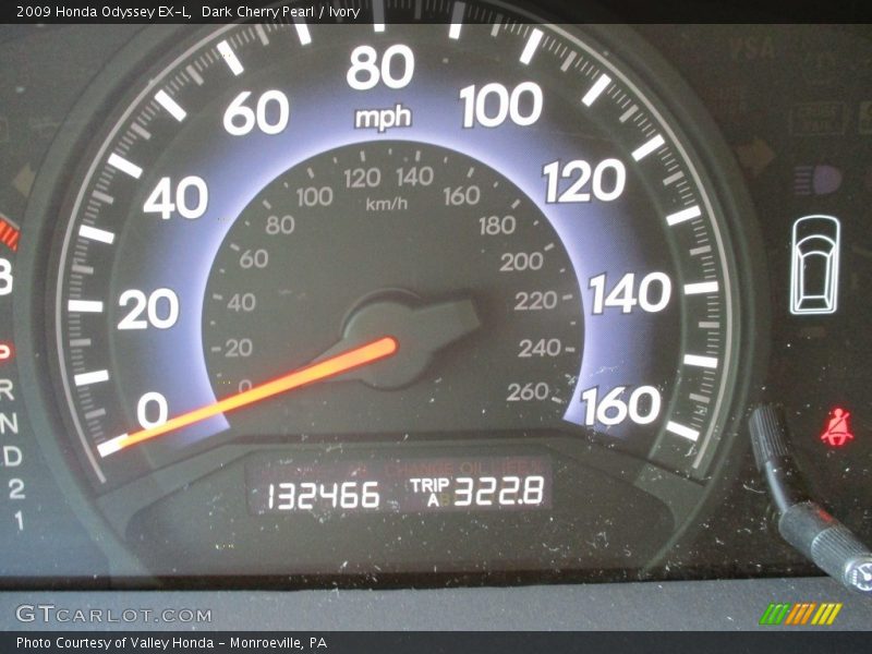 Dark Cherry Pearl / Ivory 2009 Honda Odyssey EX-L