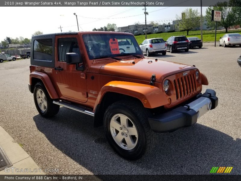 Mango Tango Pearl / Dark Slate Gray/Medium Slate Gray 2010 Jeep Wrangler Sahara 4x4