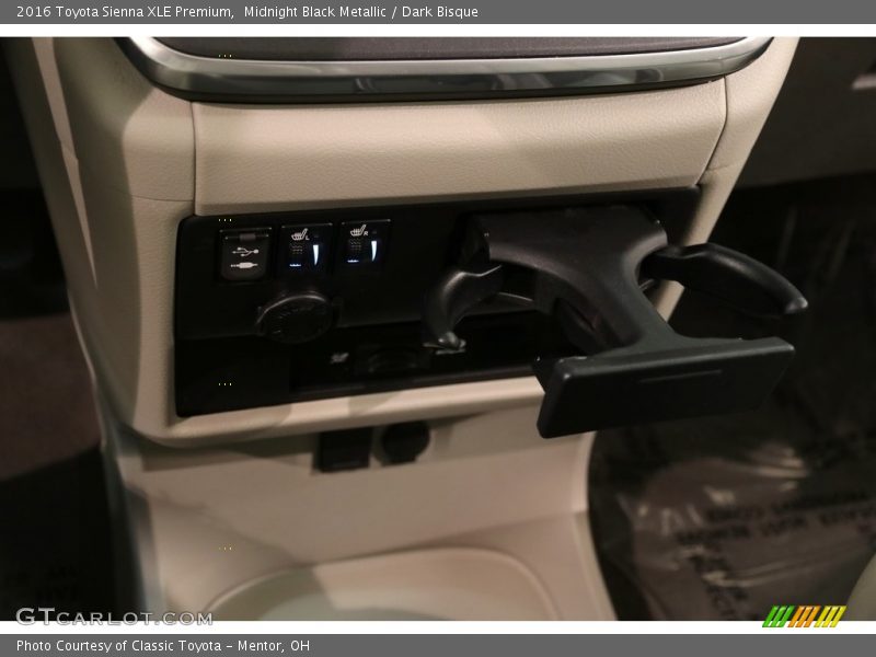 Midnight Black Metallic / Dark Bisque 2016 Toyota Sienna XLE Premium