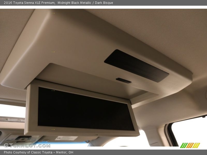 Midnight Black Metallic / Dark Bisque 2016 Toyota Sienna XLE Premium