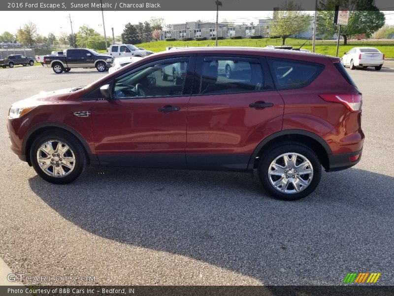 Sunset Metallic / Charcoal Black 2016 Ford Escape S