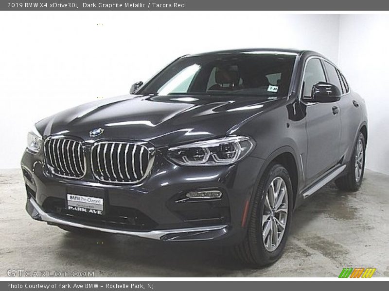 Dark Graphite Metallic / Tacora Red 2019 BMW X4 xDrive30i