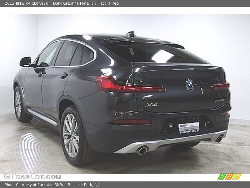 Dark Graphite Metallic / Tacora Red 2019 BMW X4 xDrive30i