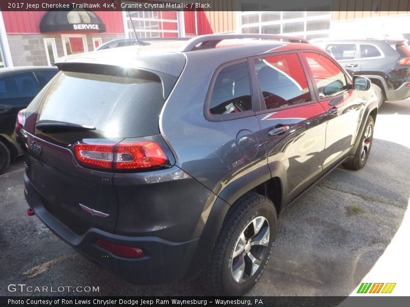 Granite Crystal Metallic / Black 2017 Jeep Cherokee Trailhawk 4x4