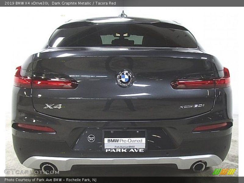 Dark Graphite Metallic / Tacora Red 2019 BMW X4 xDrive30i