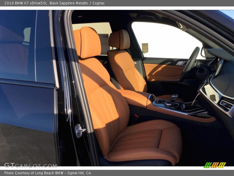 Black Sapphire Metallic / Cognac 2019 BMW X7 xDrive50i